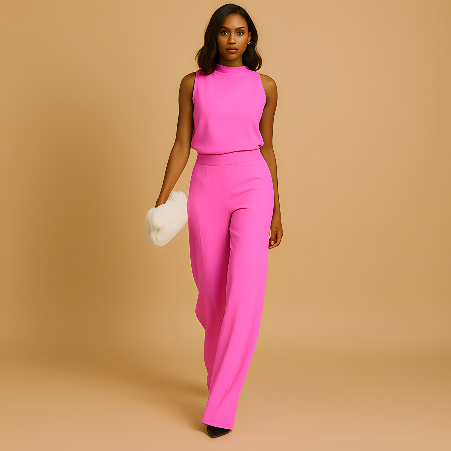 Almerra - Stylový overal se širokými nohavicemi pro ženy