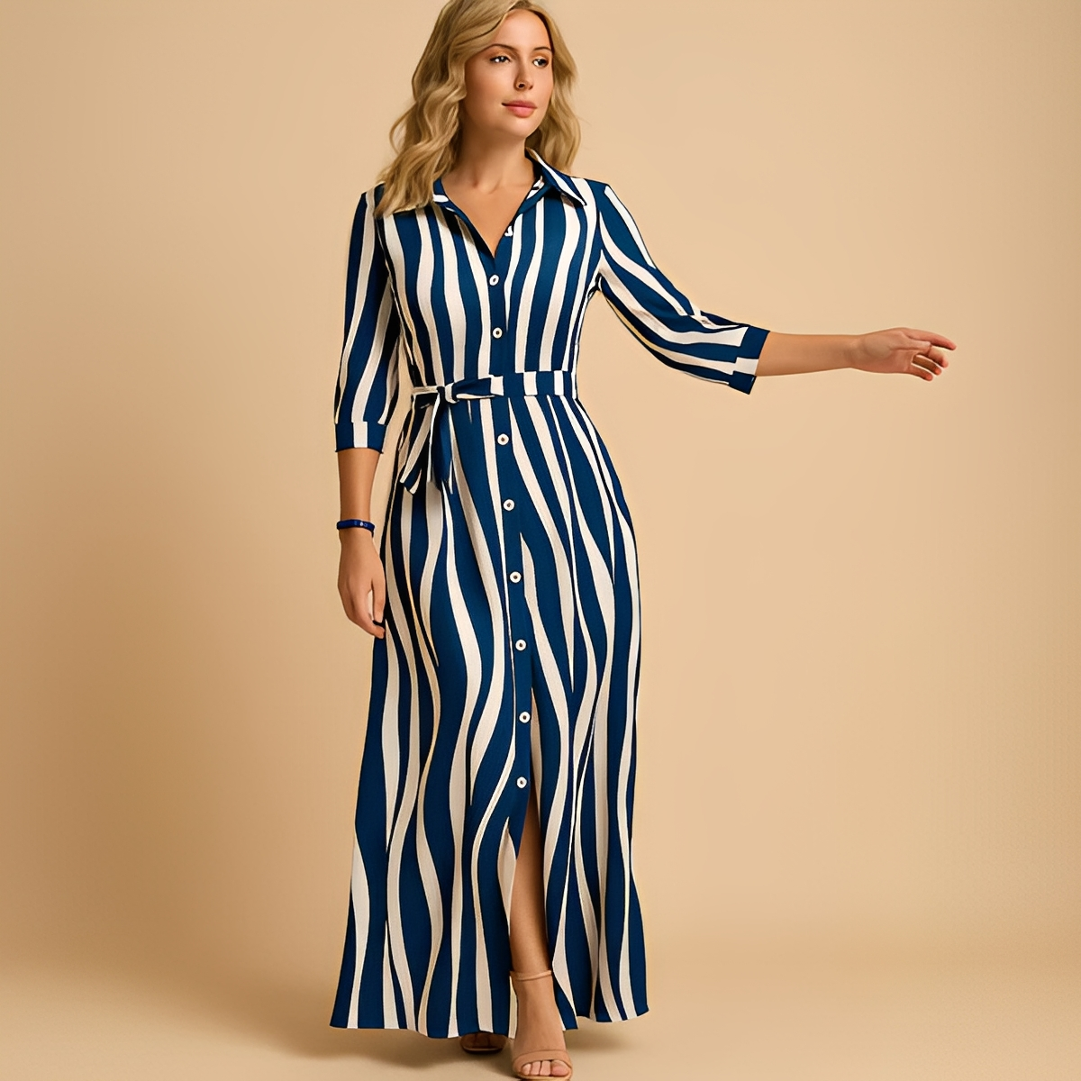 Analyn - Dlouhé módní šaty pro ženy