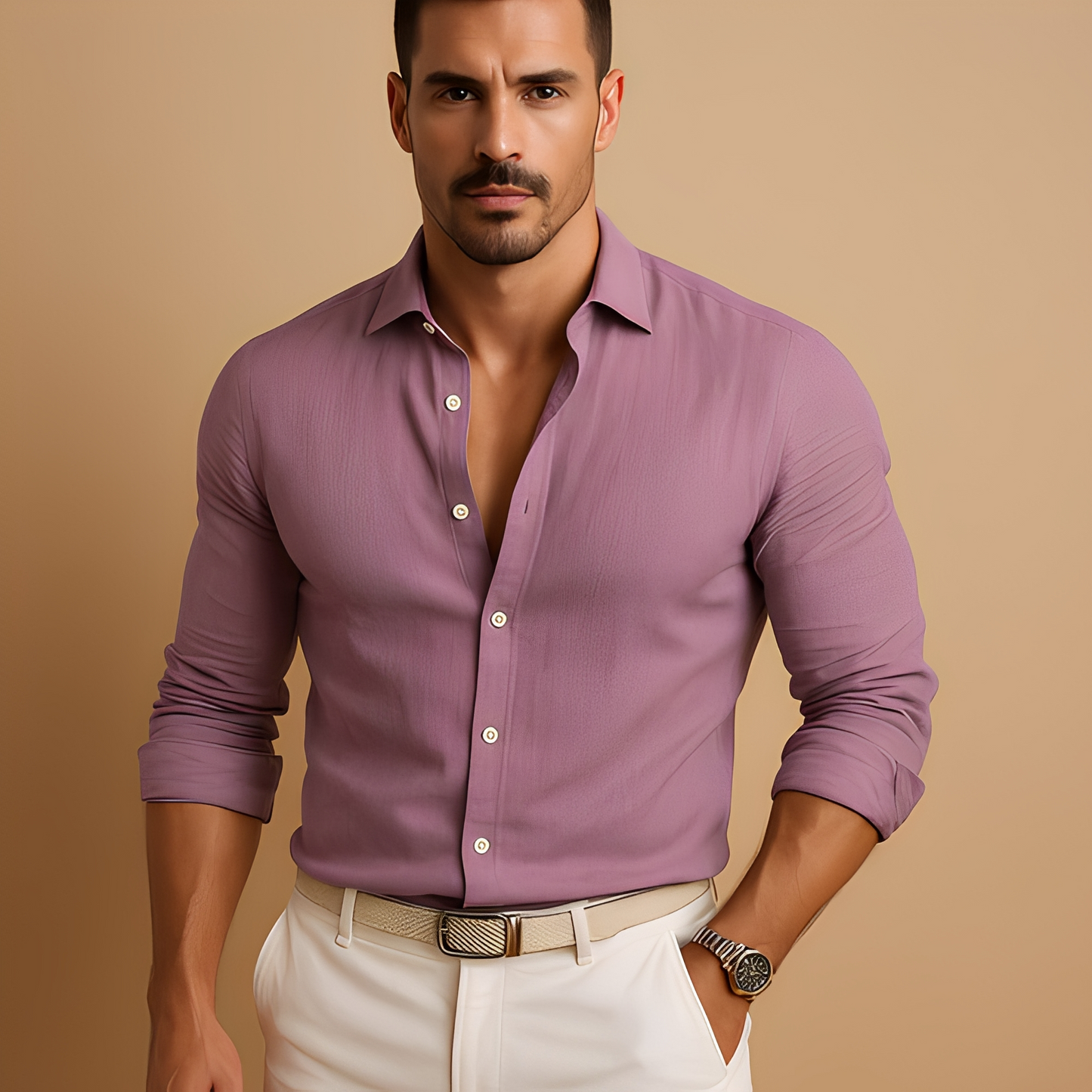 Aleid - Vzdušná pánská košile na knoflíky