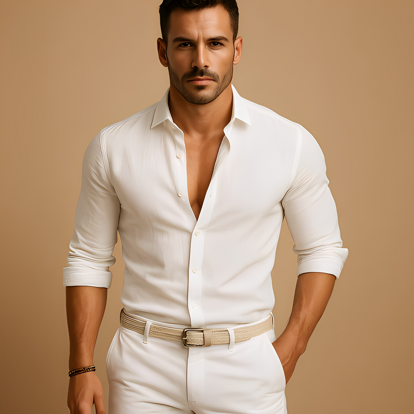 Aleid - Vzdušná pánská košile na knoflíky