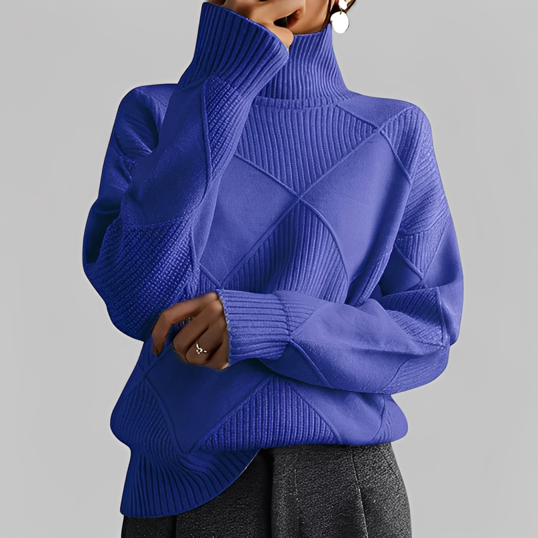 Mariette - Oversize zimní rolákový svetr pro ženy