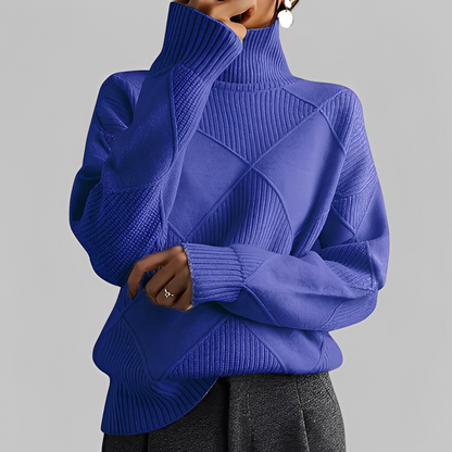 Mariette - Oversize zimní rolákový svetr pro ženy