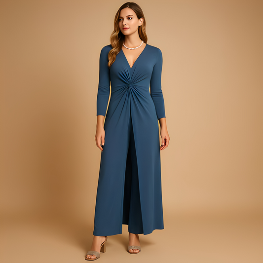 Armelyn - Stylové dámské šaty a volné kalhoty souprava