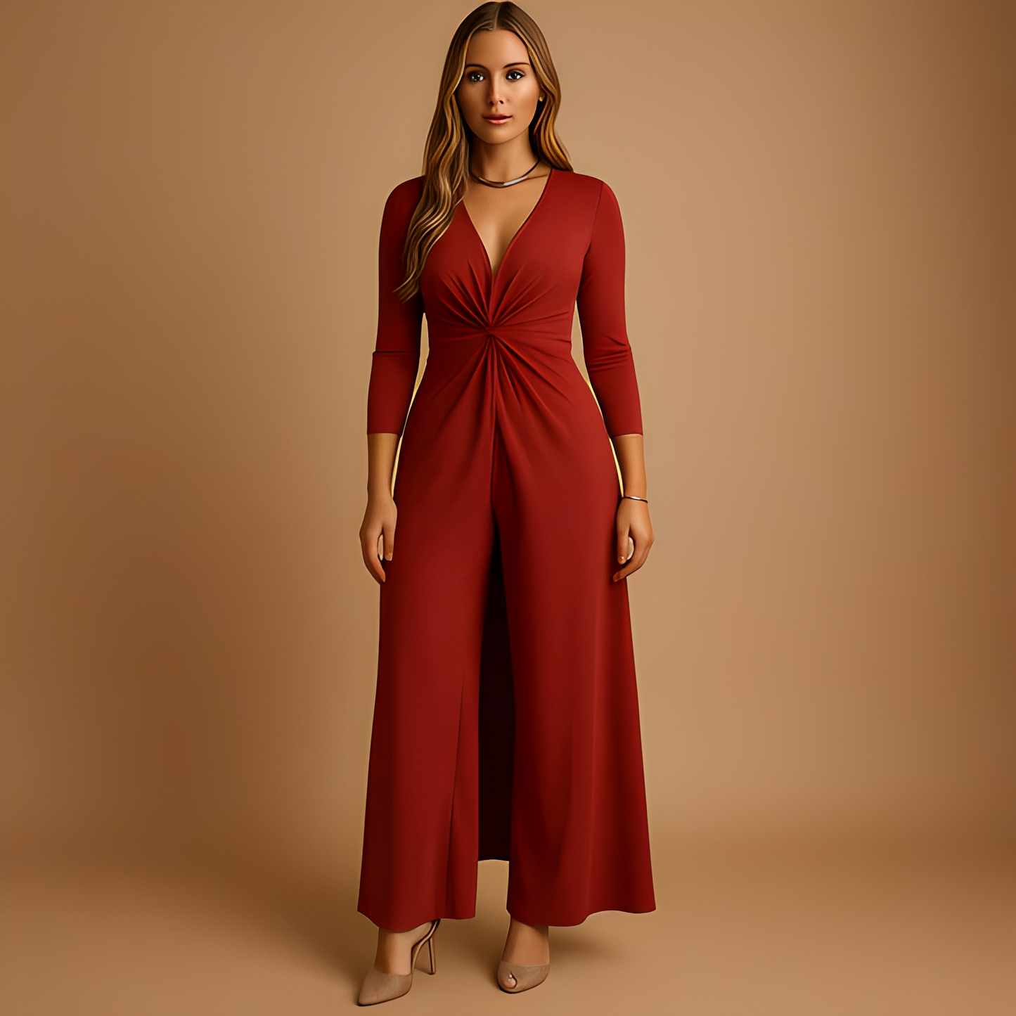 Armelyn - Stylové dámské šaty a volné kalhoty souprava