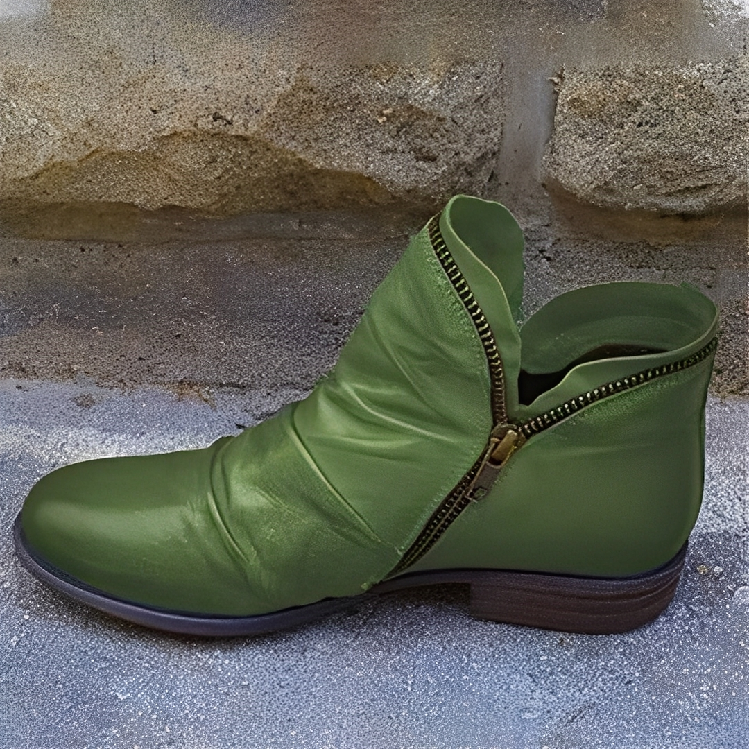 Maïa - Stylové kožené kotníkové boty pro ženy