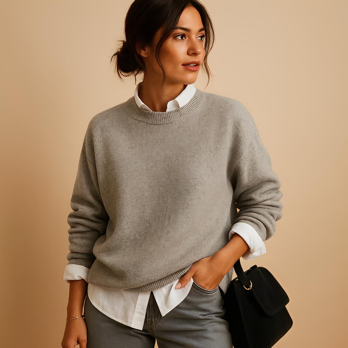 Annabele - Zimní vlněný svetr pro ženy