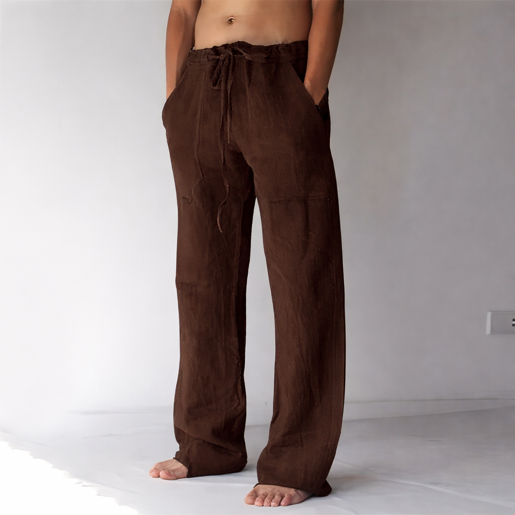 Arthur – Kalhoty Baggy z Lnu pro Muže